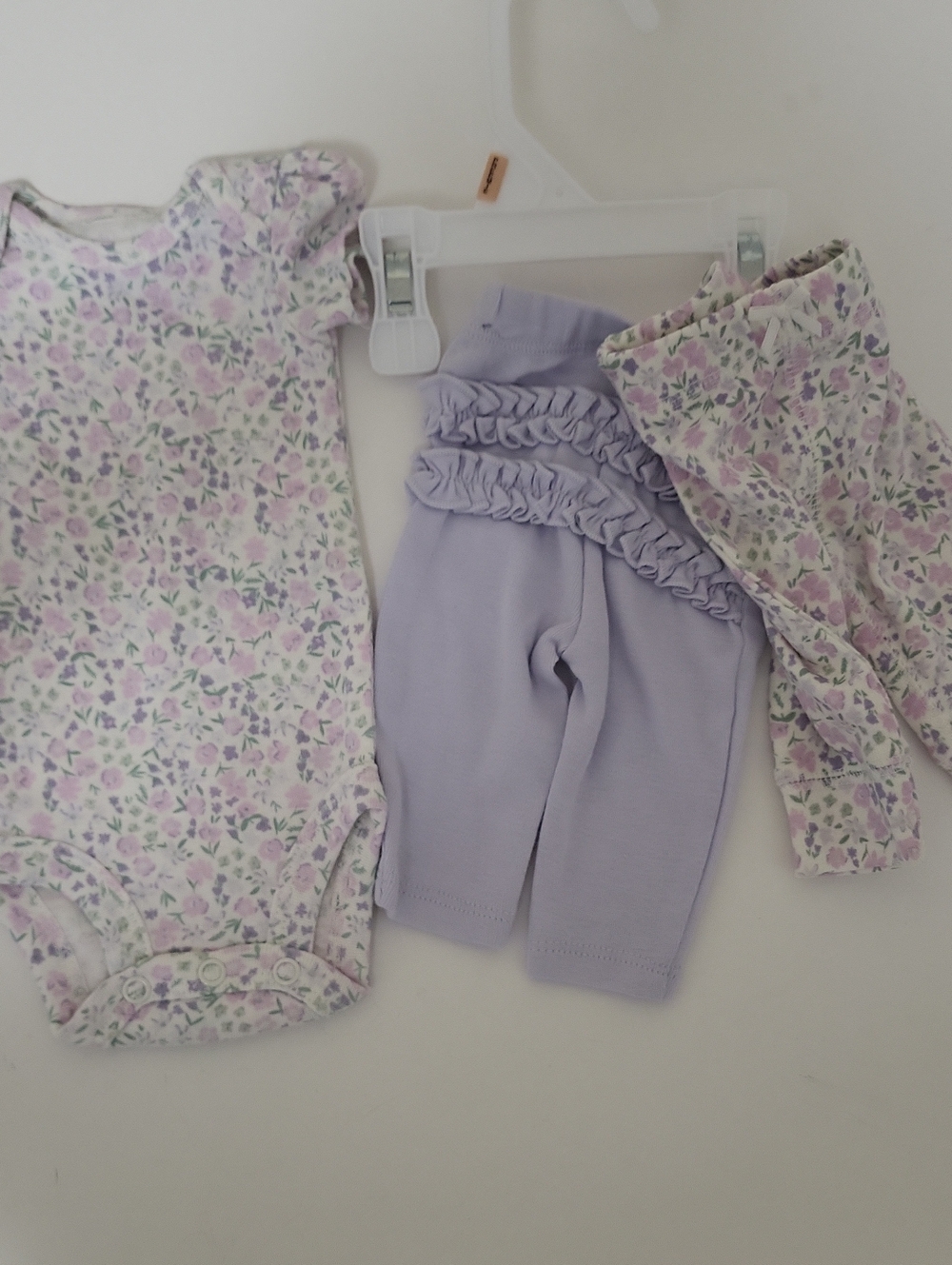 Lavender Ruffle Baby Leggings - Kids Bottoms